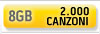8GB 2000 canzoni