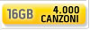 16GB 4000 canzoni